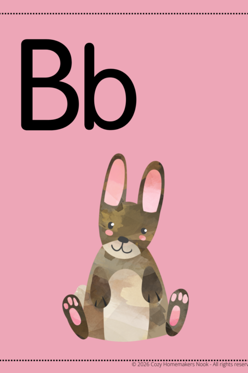 Tot School Alphabet Curriculum – Letter Basket B